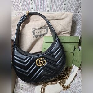 Gucci Marmont Half-moon-shaped mini bag